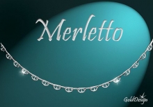 Merletto - náramek stříbřený